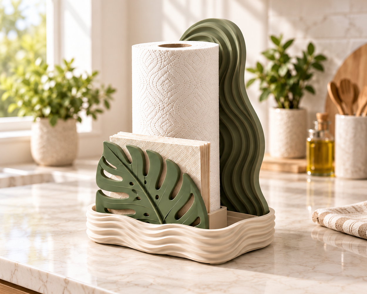 Wave kitchen organizer
