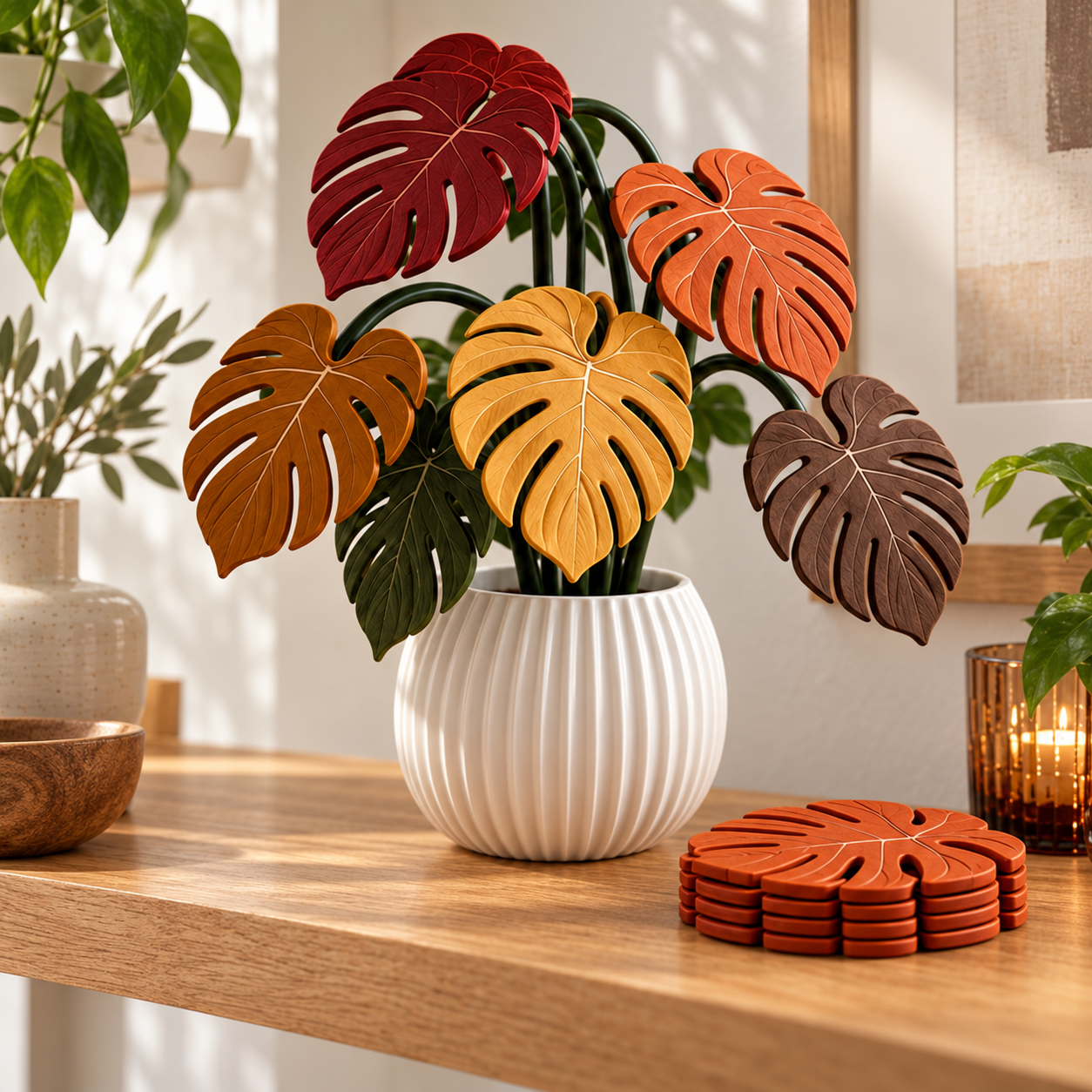 Leaves That Belong in Autumn Mix — styled display